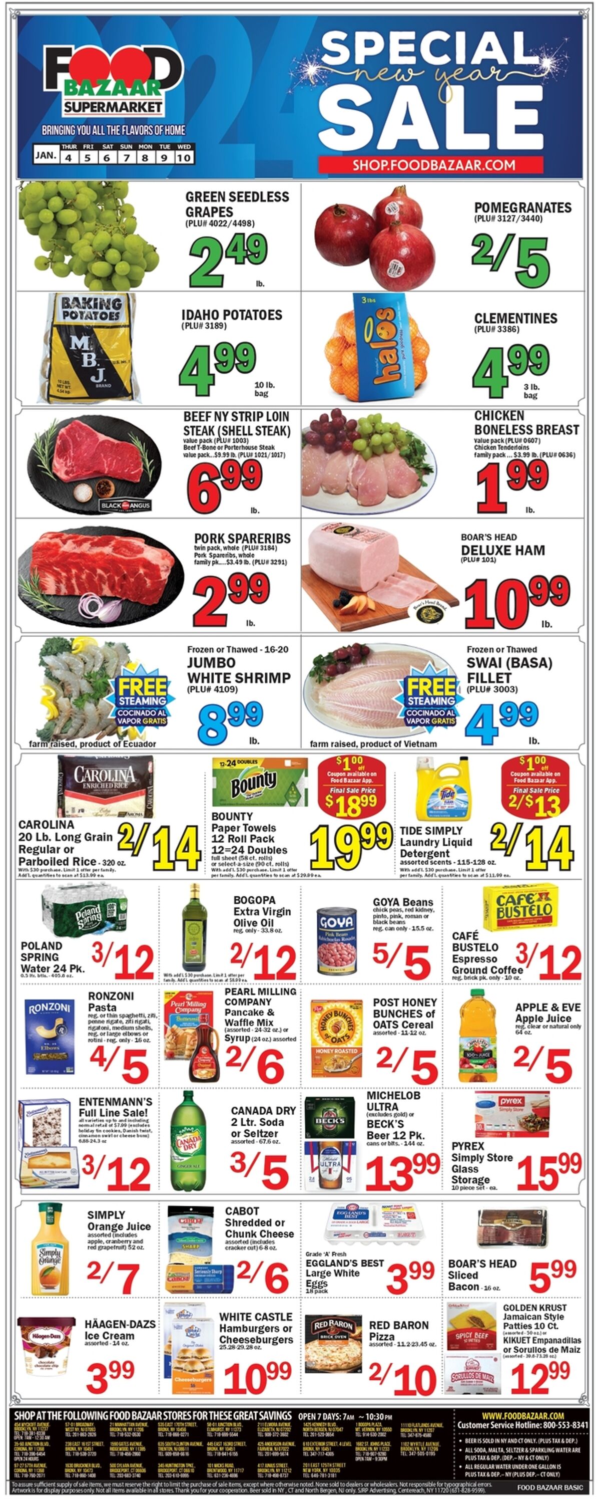 Food Bazaar Weekly Ad Circular - valid 01/04-01/11/2024