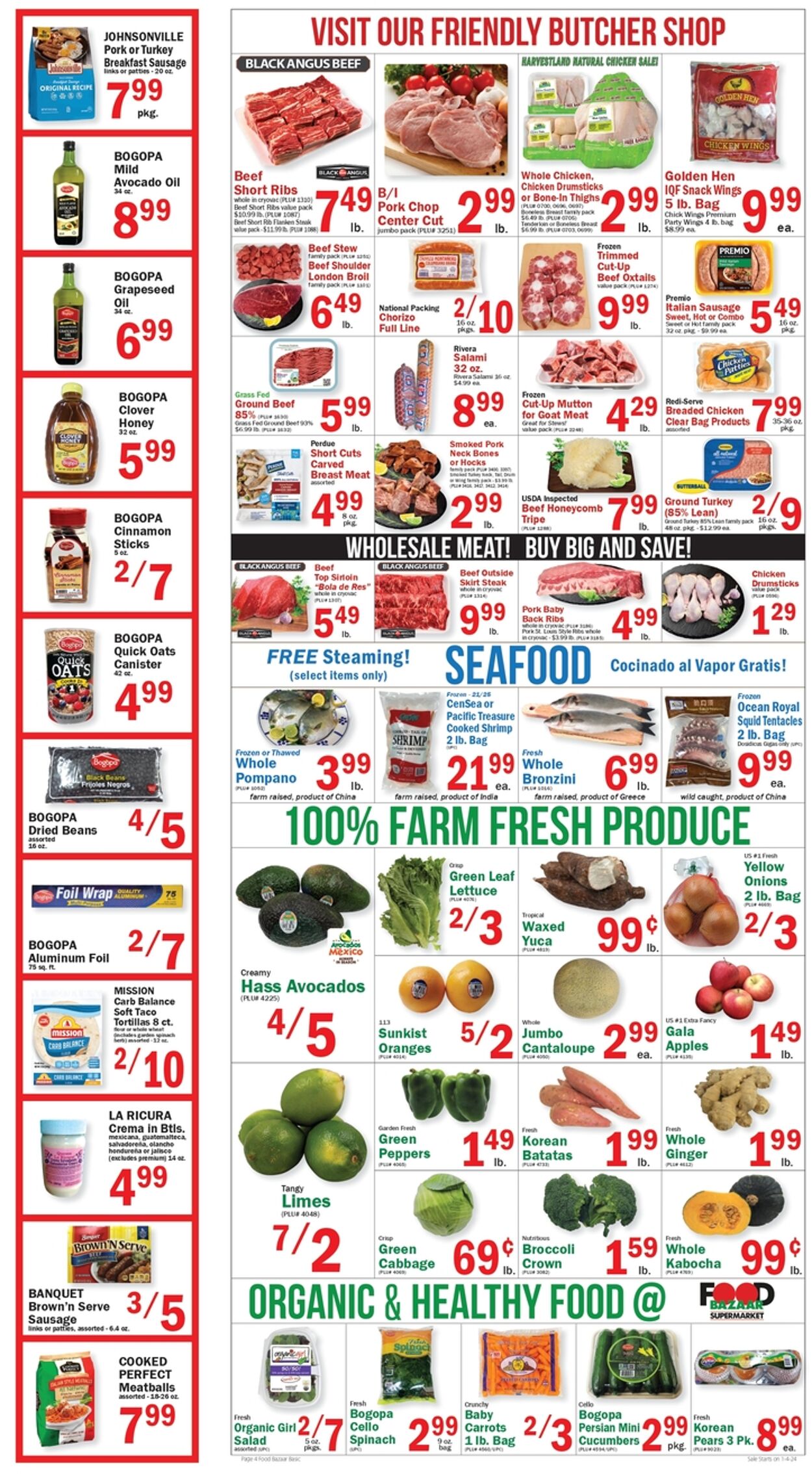 Food Bazaar Weekly Ad Circular - valid 01/04-01/11/2024 (Page 4)