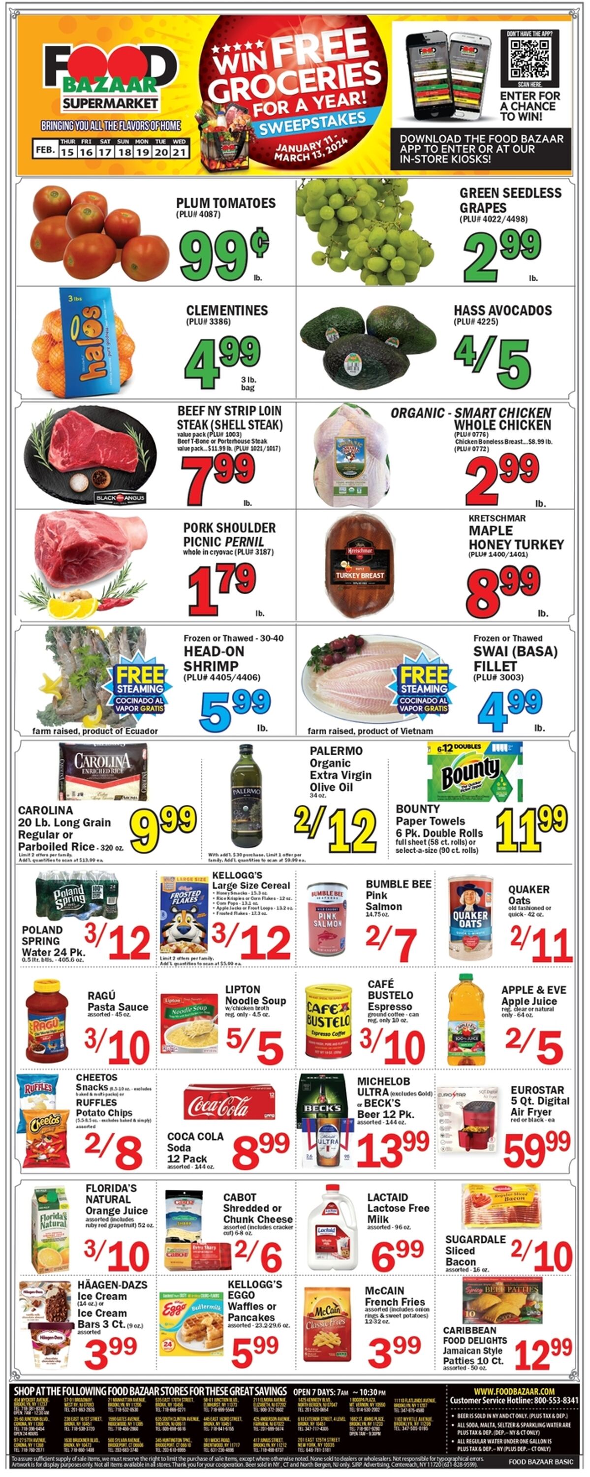 Food Bazaar Weekly Ad Circular - valid 02/15-02/22/2024