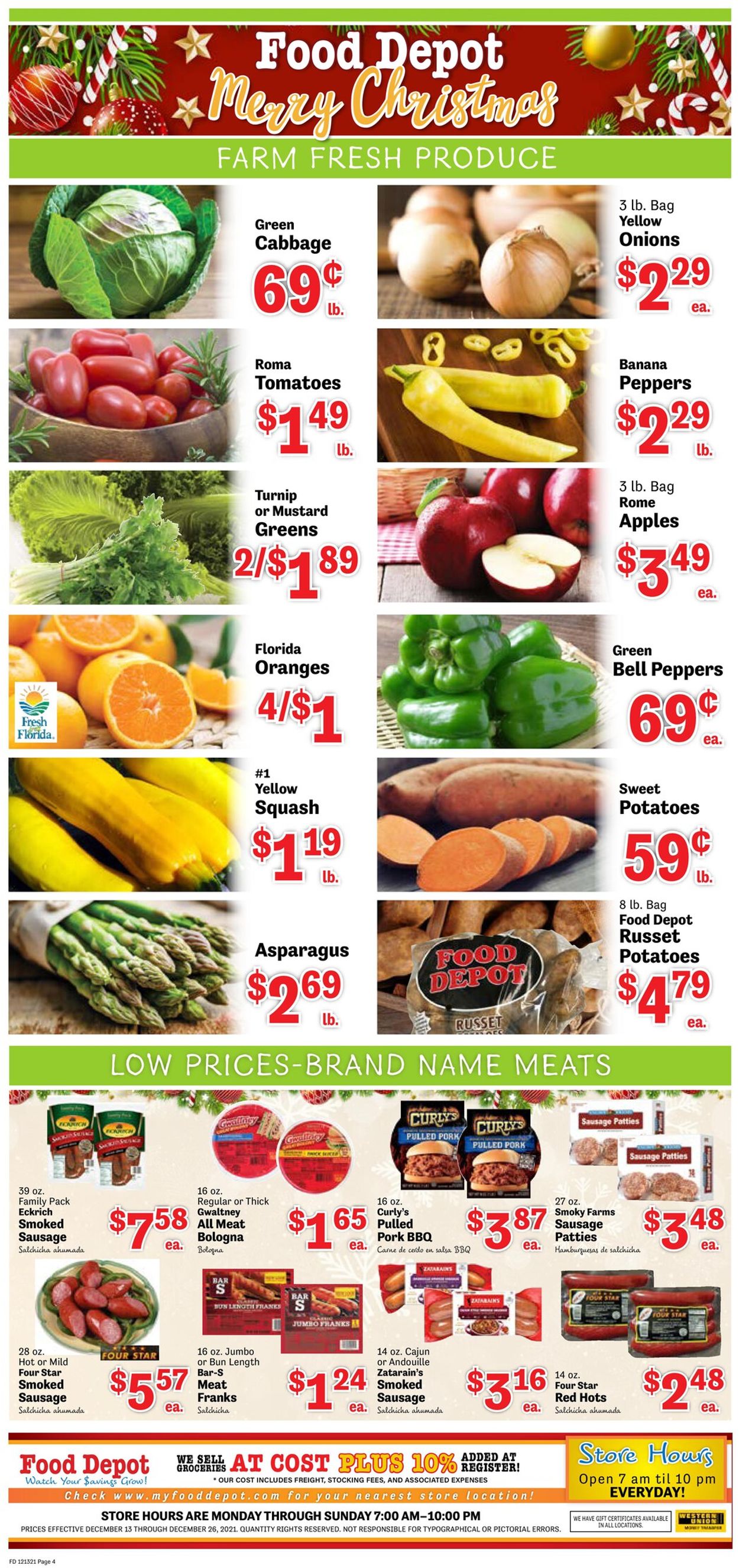 Food Depot CHRISTMAS 2021 Weekly Ad Circular - valid 12/13-12/26/2021 (Page 4)