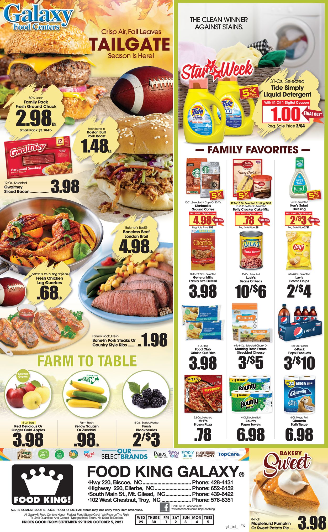 Food King Weekly Ad Circular - valid 09/29-10/05/2021