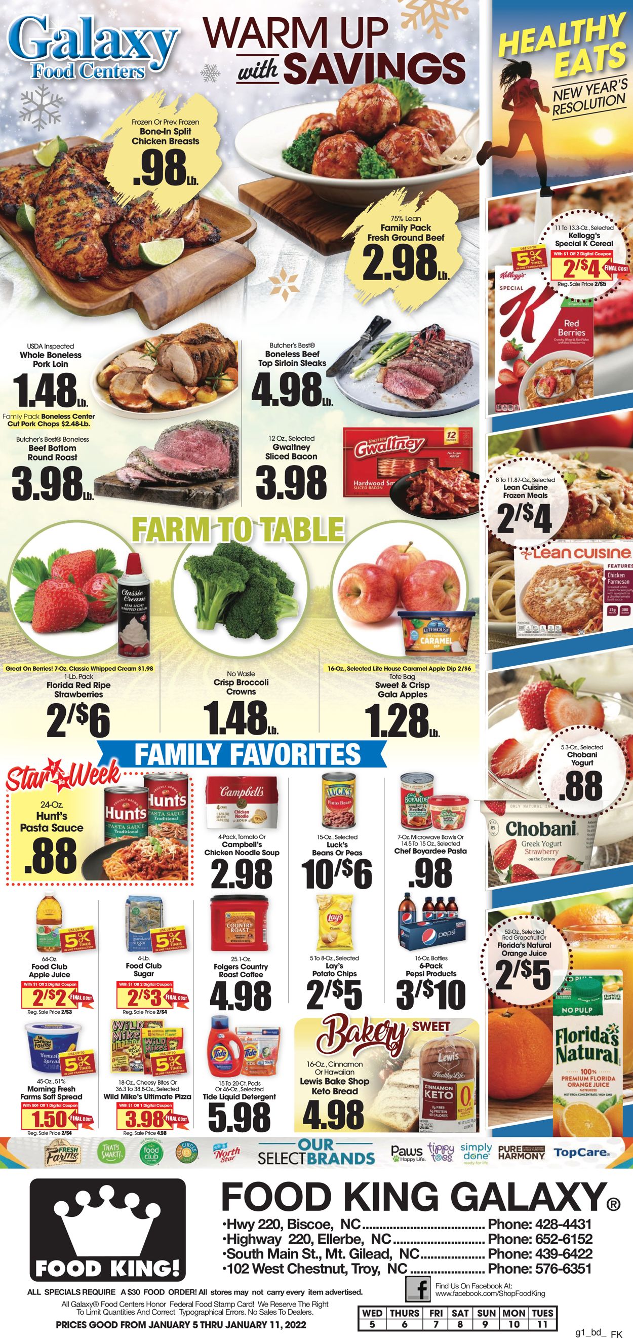 Food King Weekly Ad Circular - valid 01/05-01/11/2022