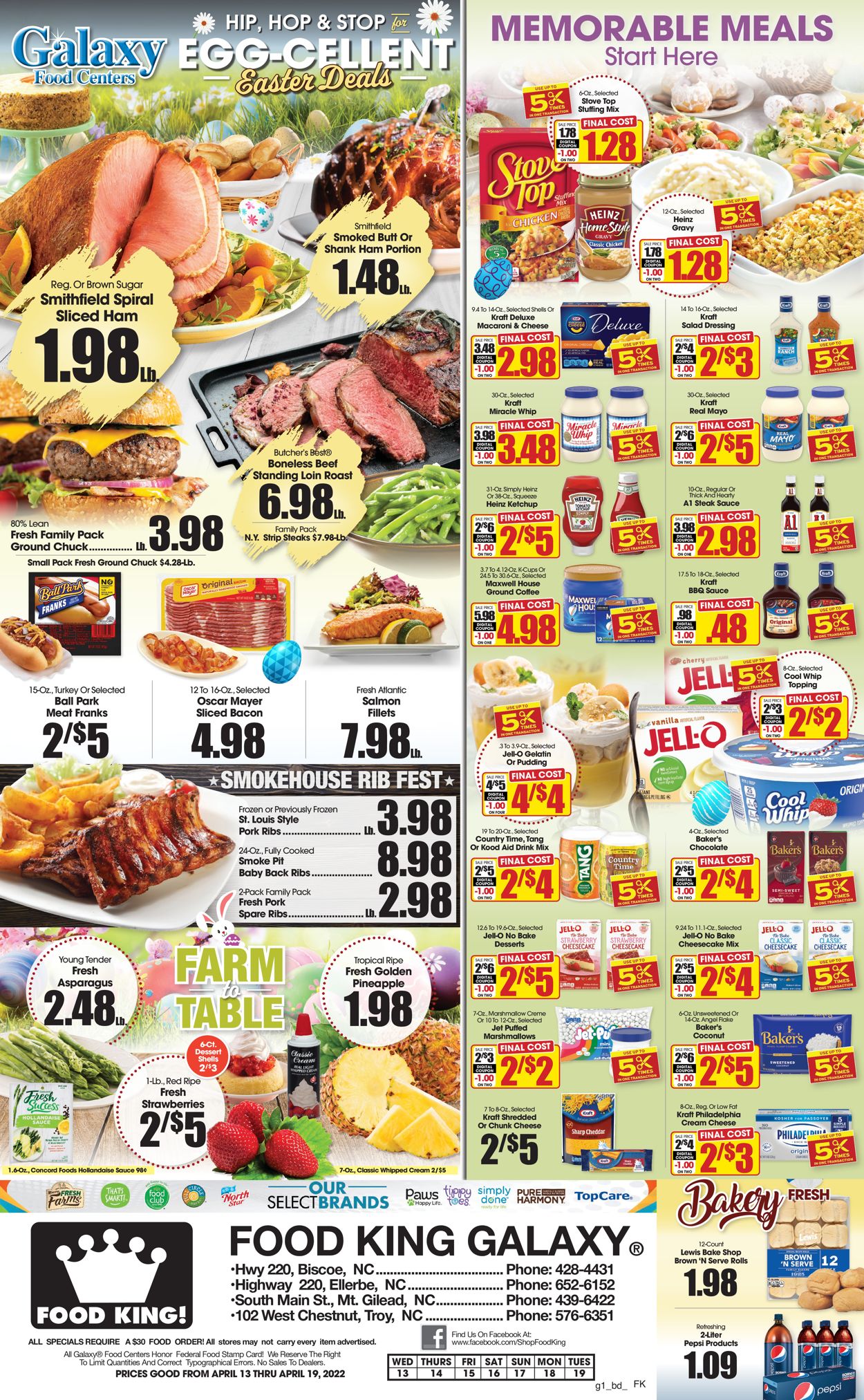 Food King EASTER 2022 Weekly Ad Circular - valid 04/13-04/19/2022