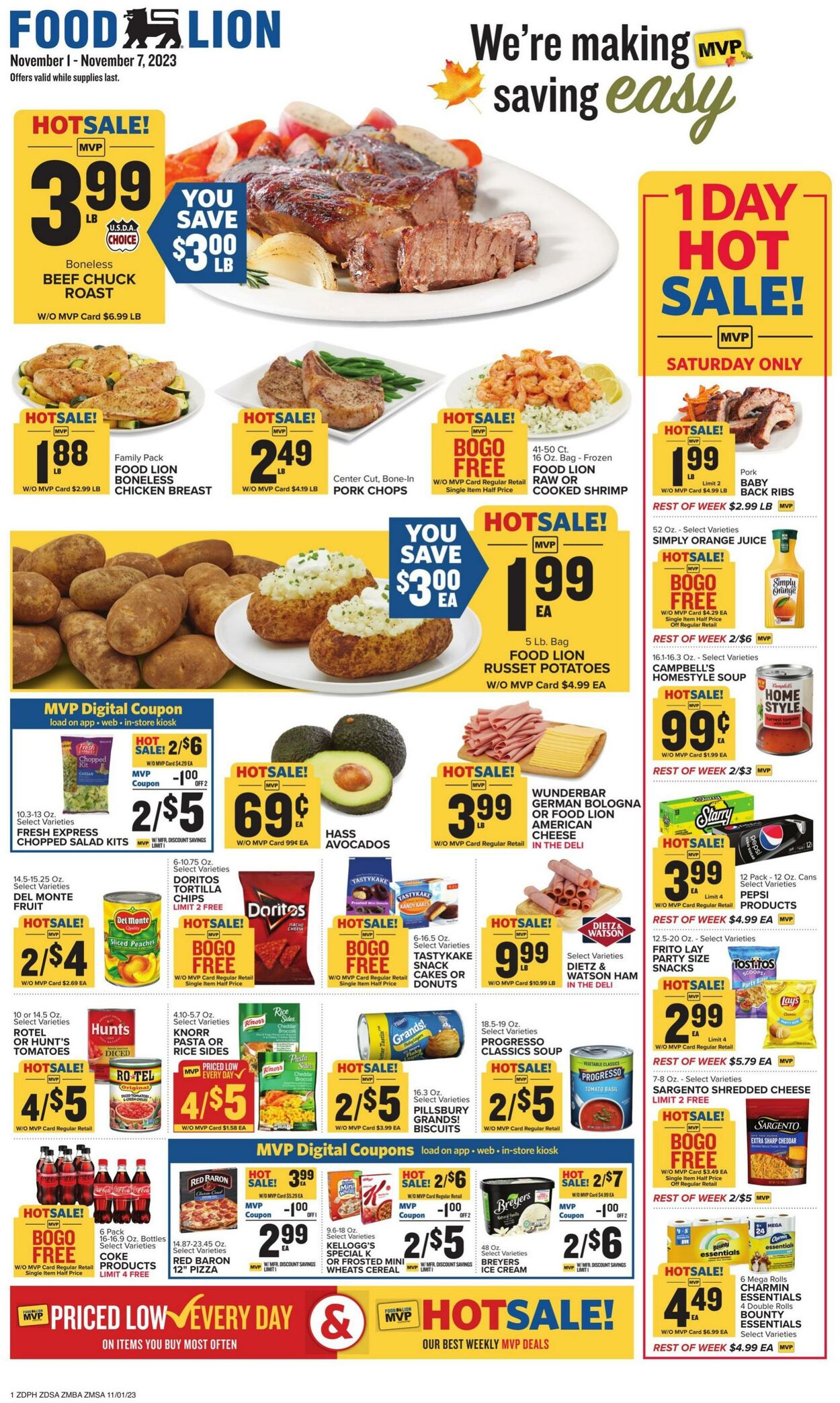 Food Lion Weekly Ad Circular - valid 11/01-11/07/2023
