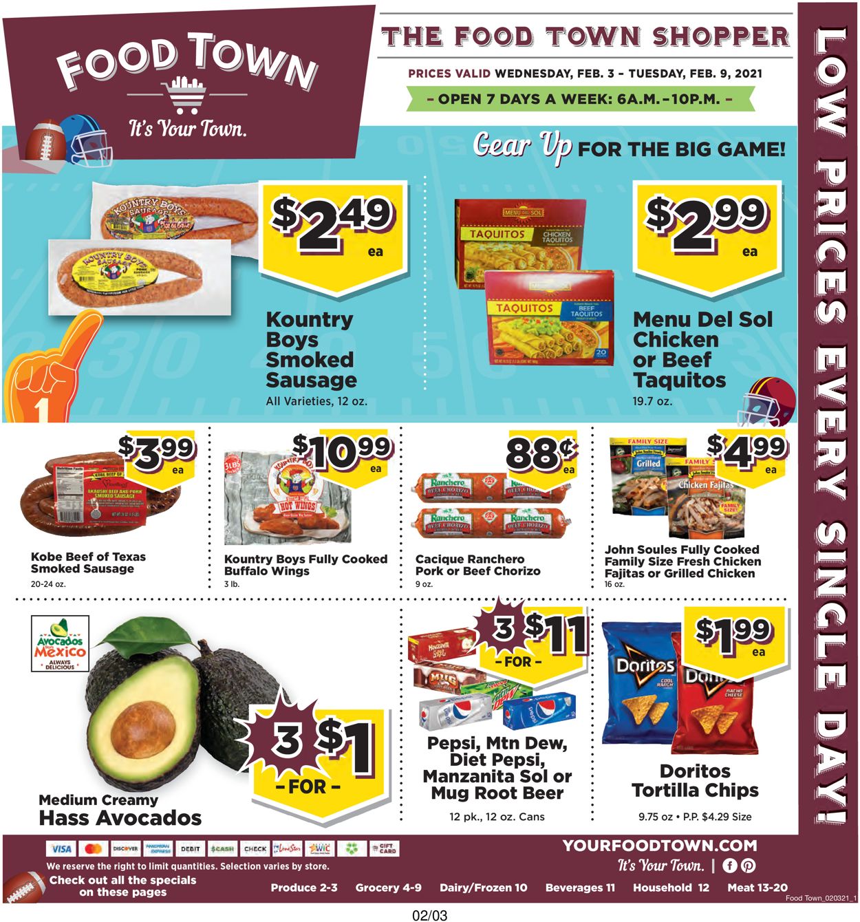 Food Town Weekly Ad Circular - valid 02/03-02/09/2021