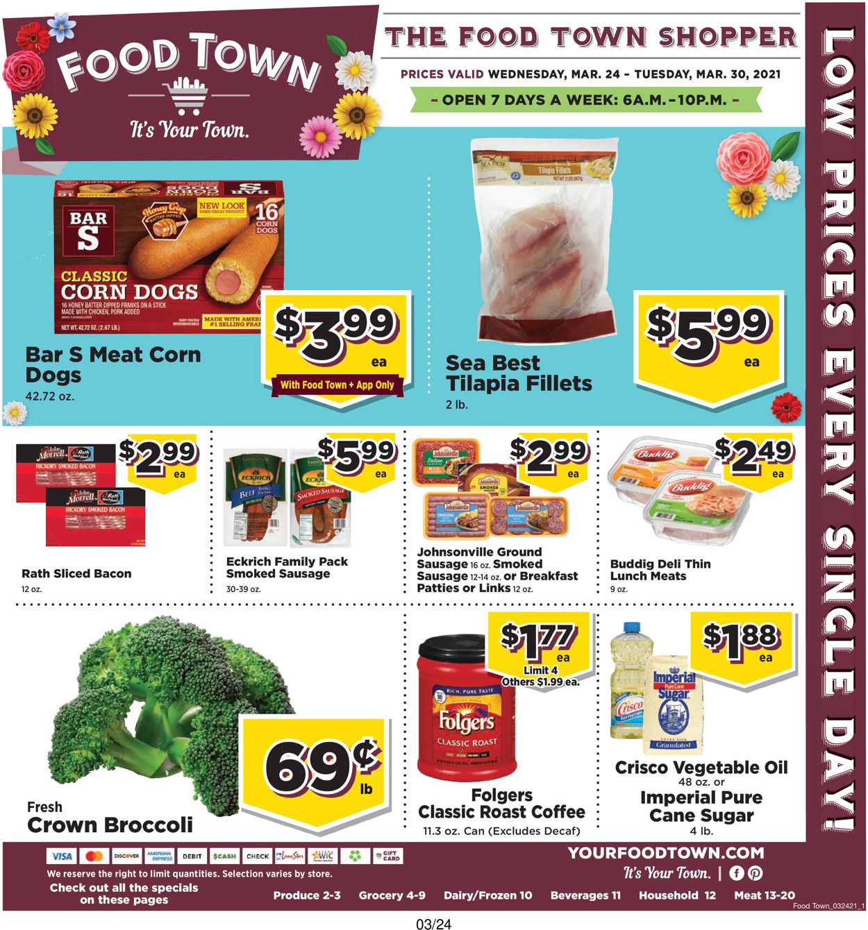 Food Town Weekly Ad Circular - valid 03/24-03/30/2021