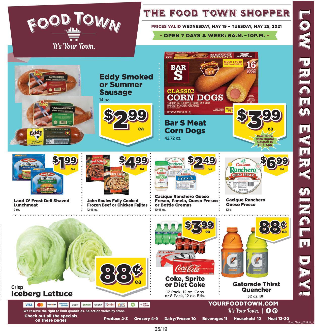 Food Town Weekly Ad Circular - valid 05/19-05/25/2021