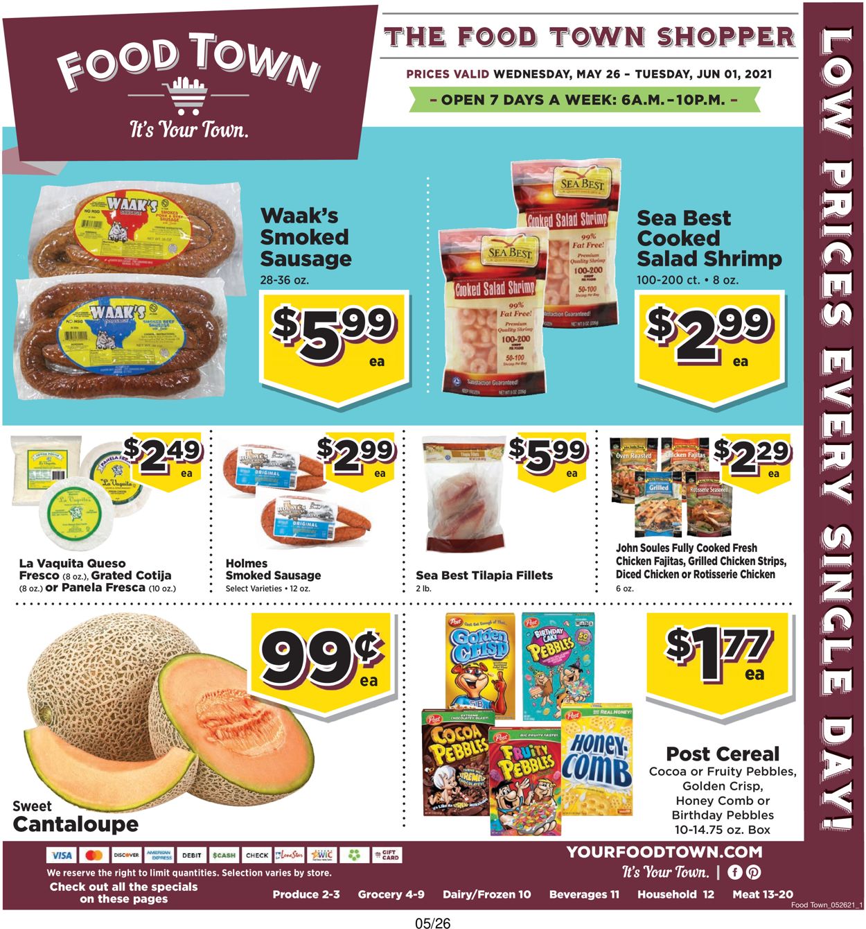 Food Town Weekly Ad Circular - valid 05/26-06/01/2021