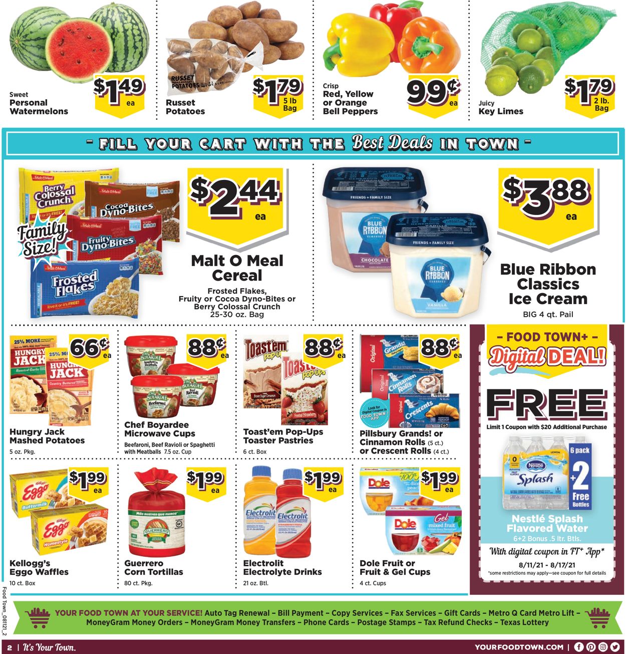 Food Town Weekly Ad Circular - valid 08/11-08/17/2021 (Page 2)