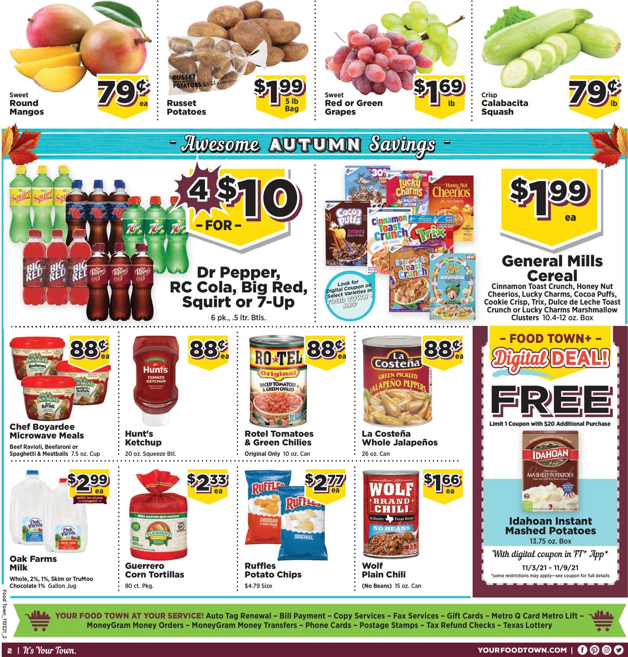 Food Town Weekly Ad Circular - valid 11/03-11/09/2021 (Page 2)