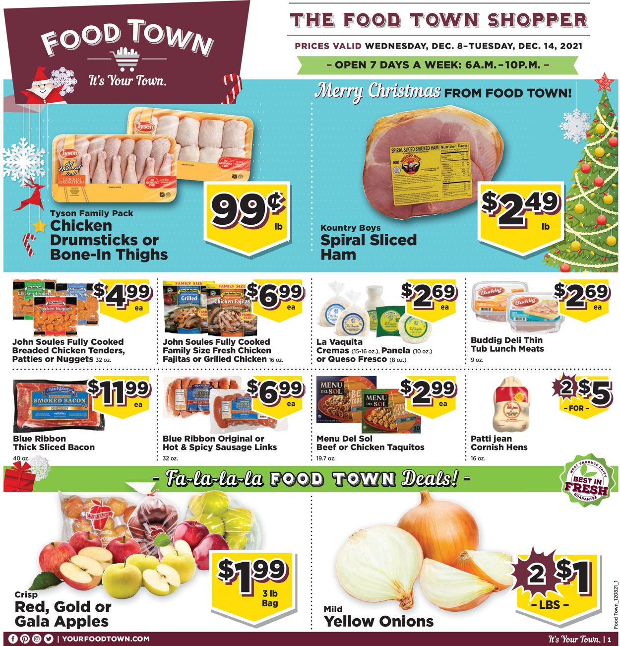 Food Town Weekly Ad Circular - valid 12/08-12/14/2021