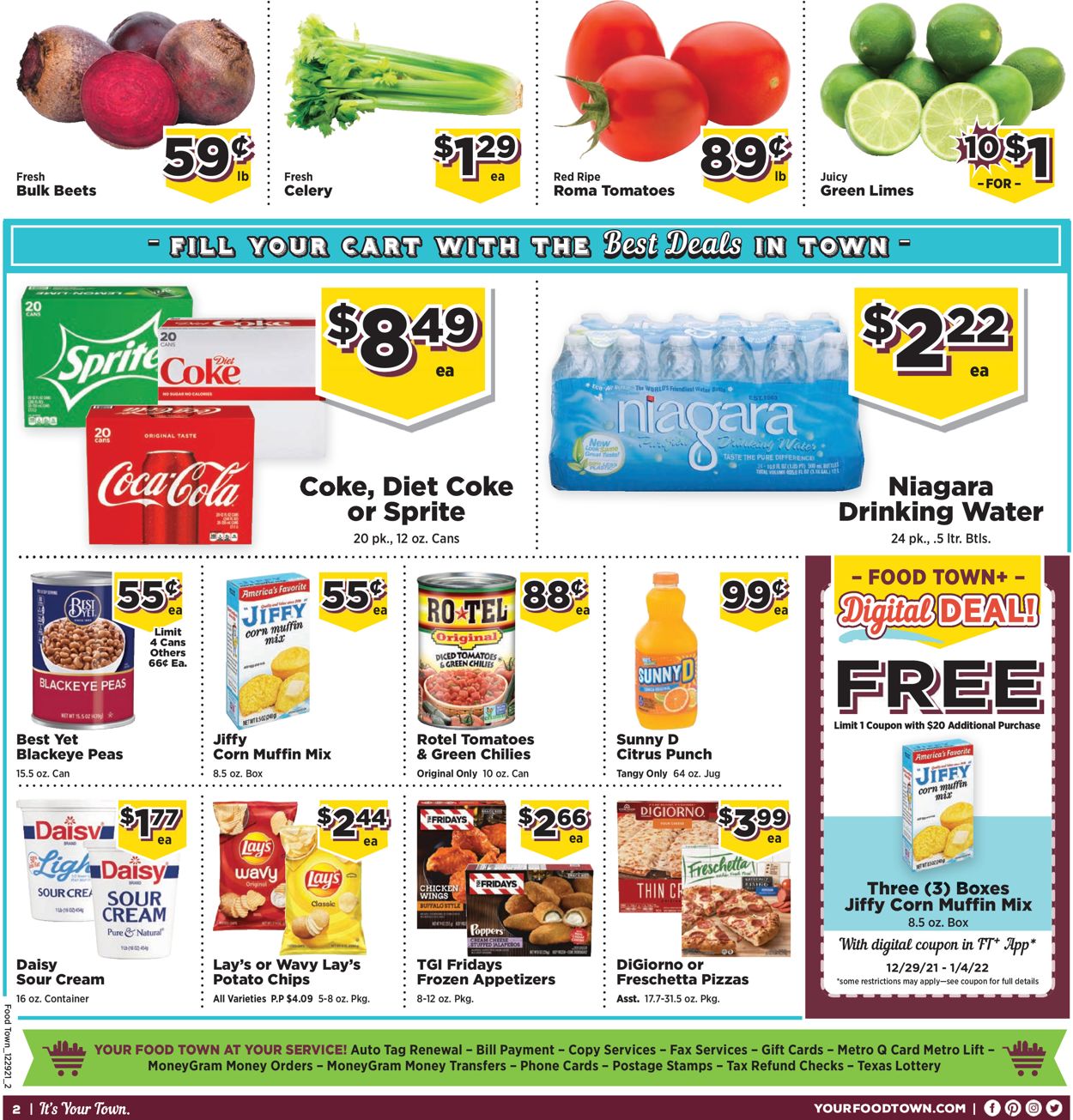 Food Town Weekly Ad Circular - valid 12/29-01/04/2022 (Page 2)