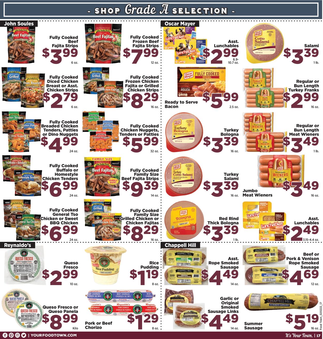 Food Town Weekly Ad Circular - valid 02/02-02/08/2022 (Page 17)