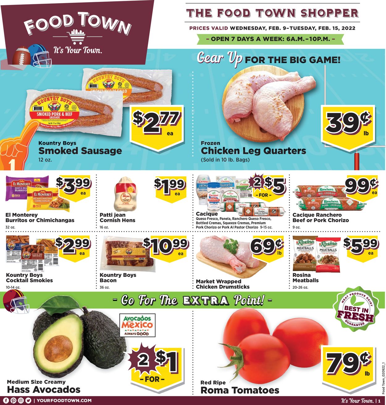 Food Town Weekly Ad Circular - valid 02/09-02/15/2022