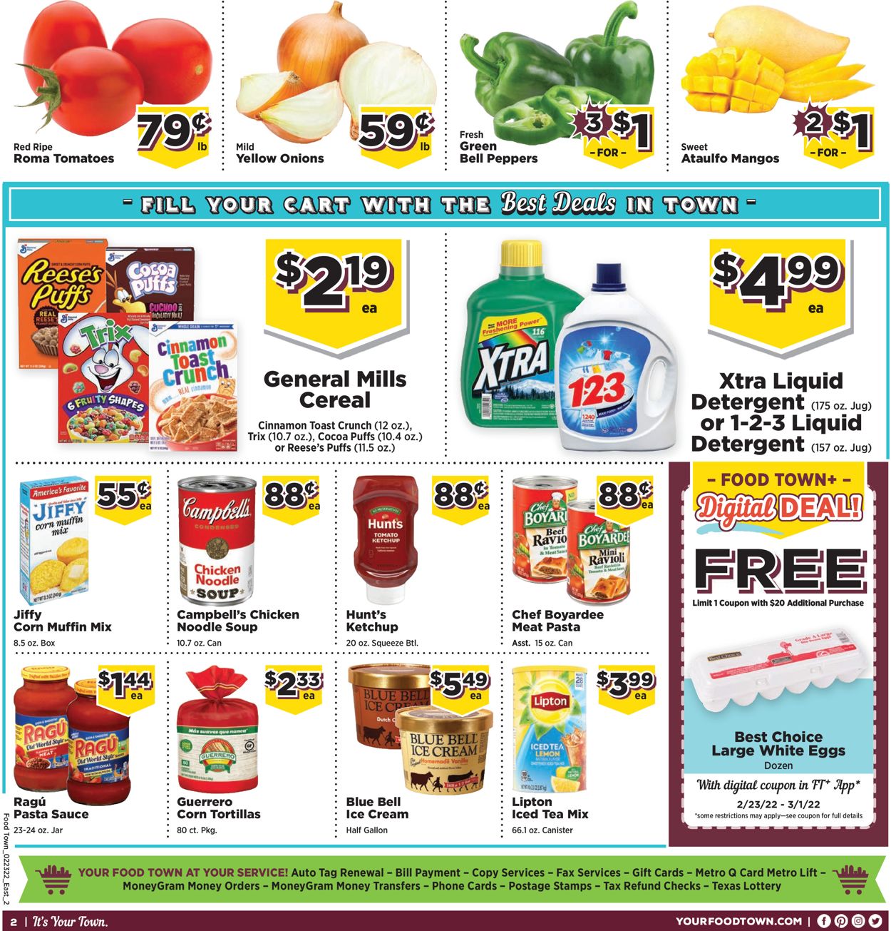 Food Town Weekly Ad Circular - valid 02/23-03/01/2022 (Page 2)