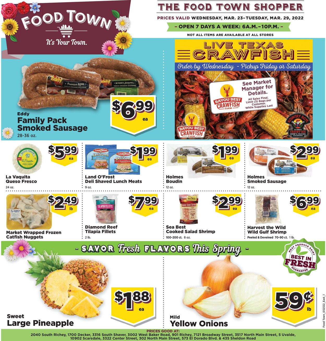Food Town Weekly Ad Circular - valid 03/23-03/29/2022