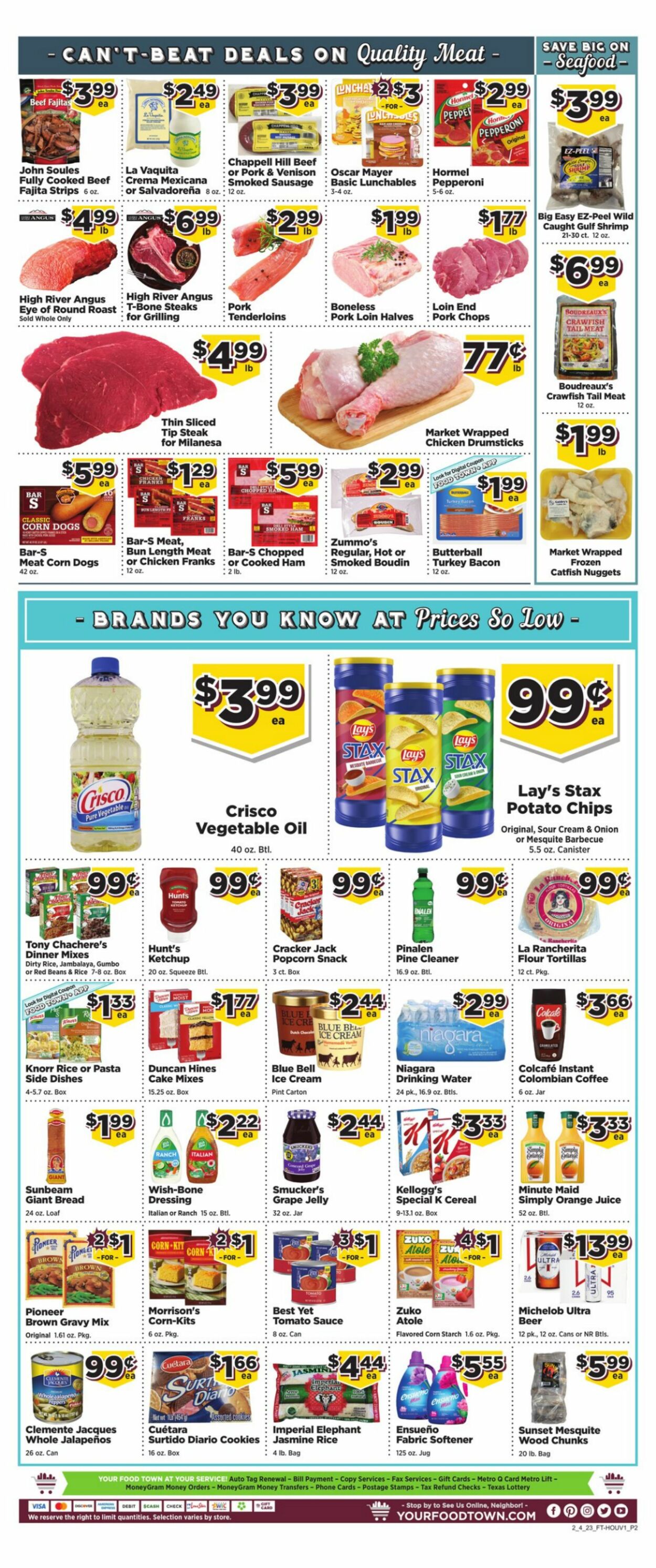 Food Town Weekly Ad Circular - valid 01/04-01/10/2023 (Page 2)