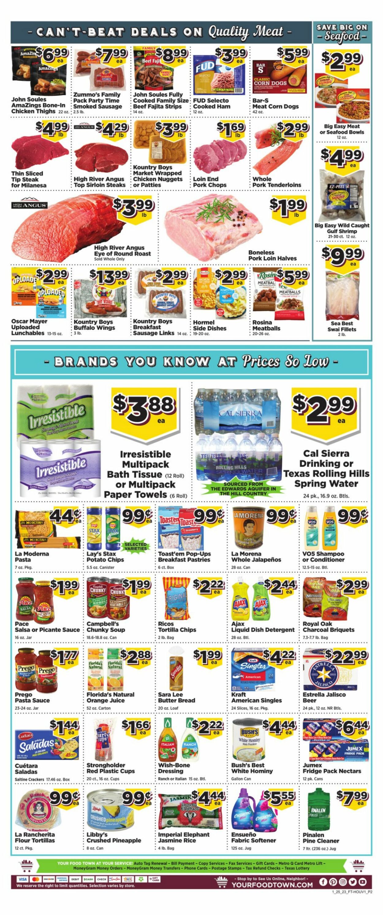 Food Town Weekly Ad Circular - valid 01/25-01/31/2023 (Page 2)