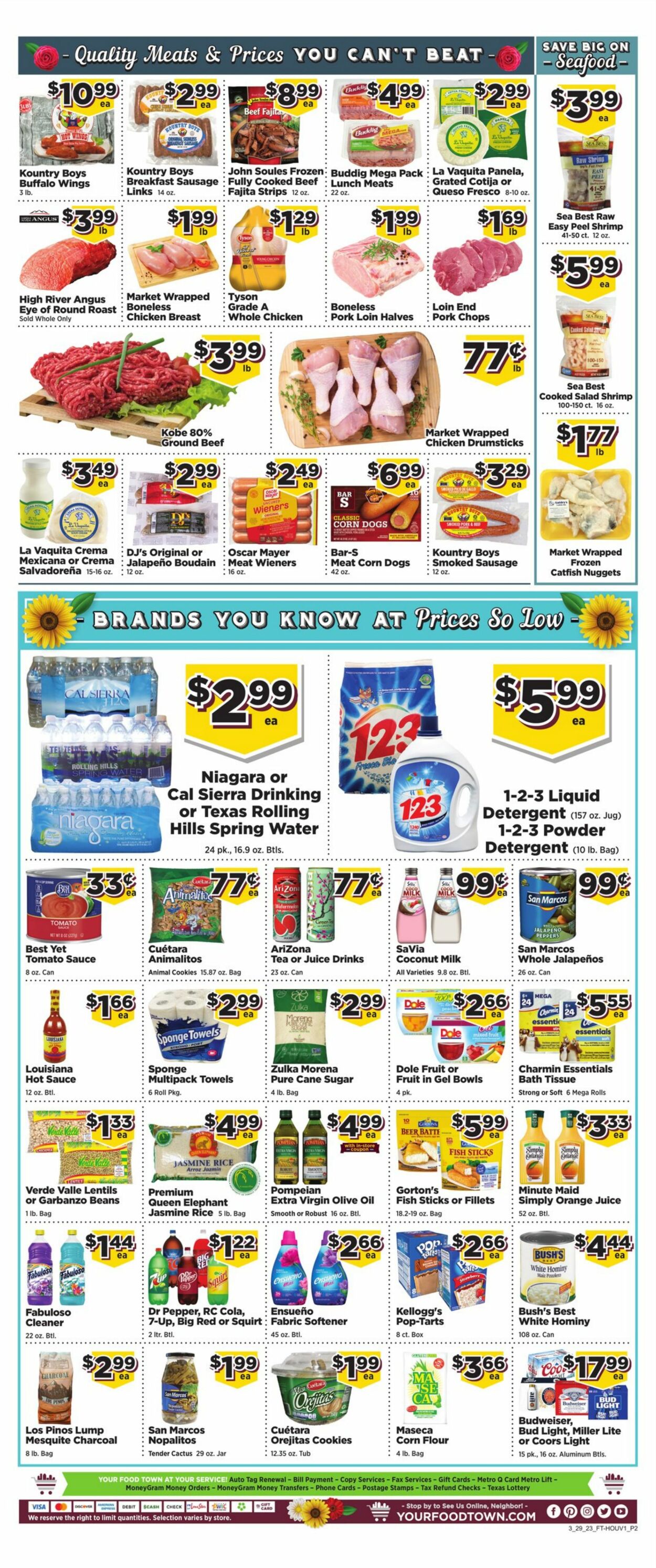 Food Town Weekly Ad Circular - valid 03/29-04/04/2023 (Page 2)