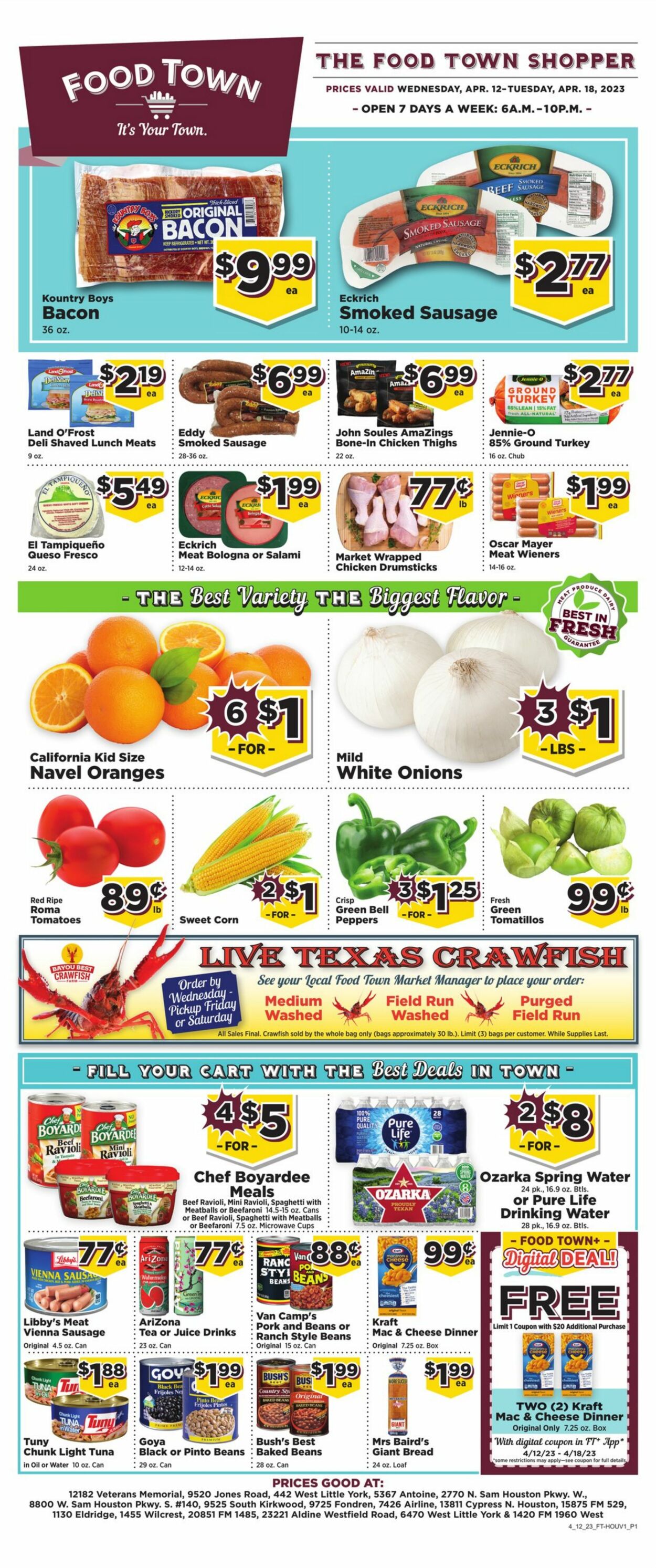 Food Town Weekly Ad Circular - valid 04/12-04/18/2023