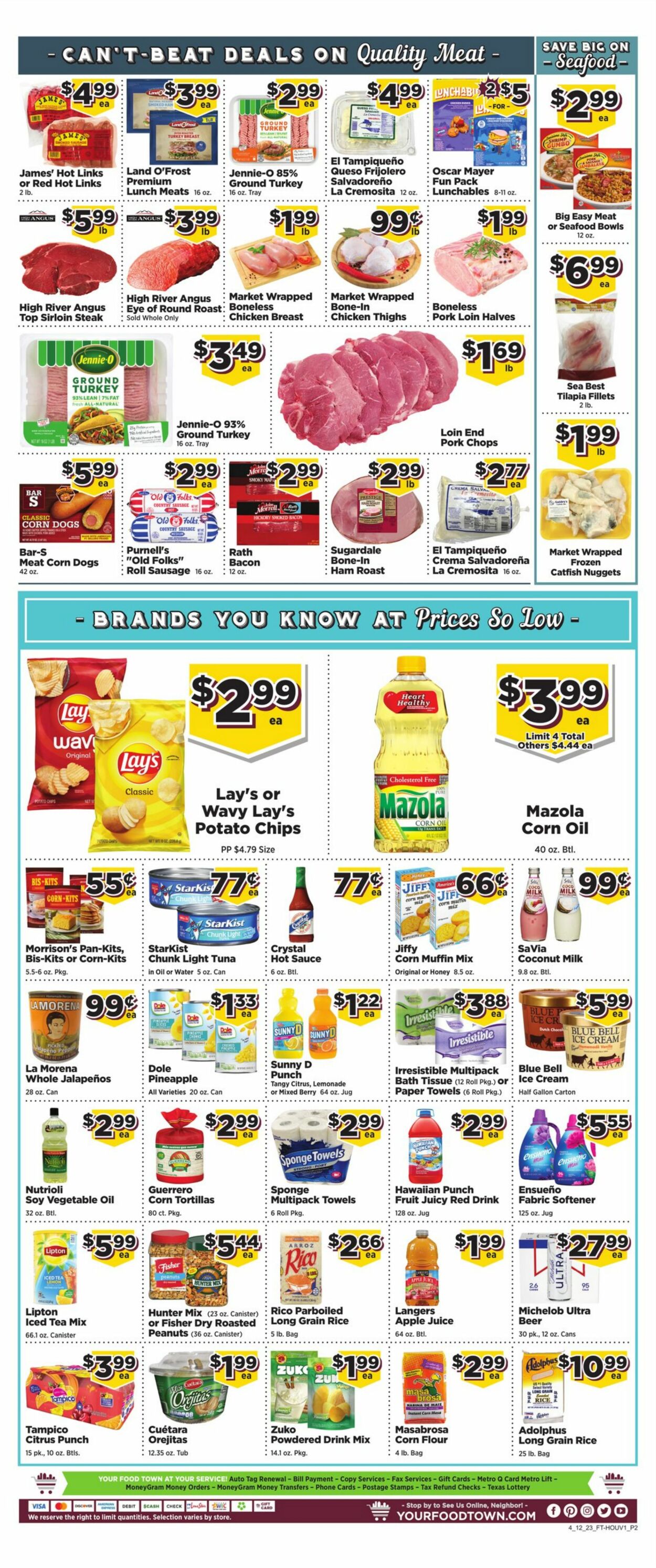 Food Town Weekly Ad Circular - valid 04/12-04/18/2023 (Page 2)