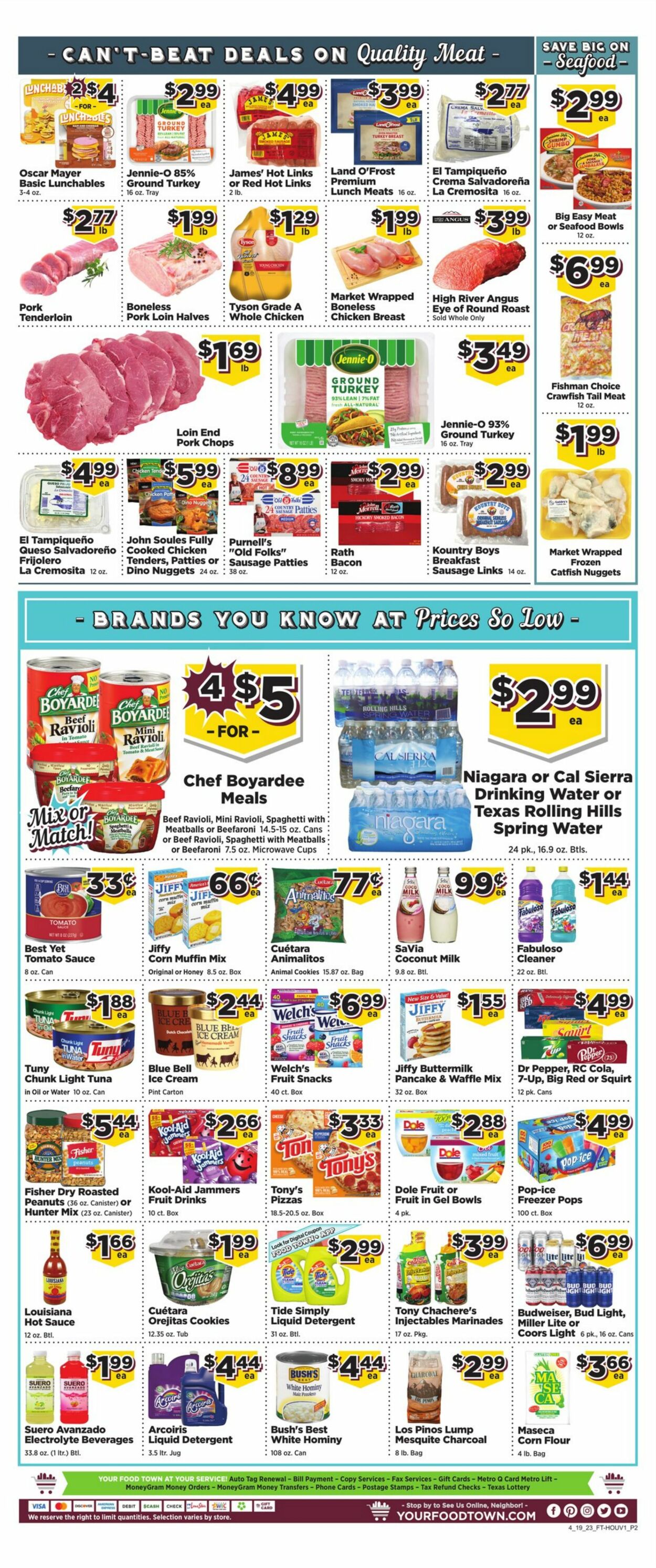 Food Town Weekly Ad Circular - valid 04/19-04/25/2023 (Page 2)