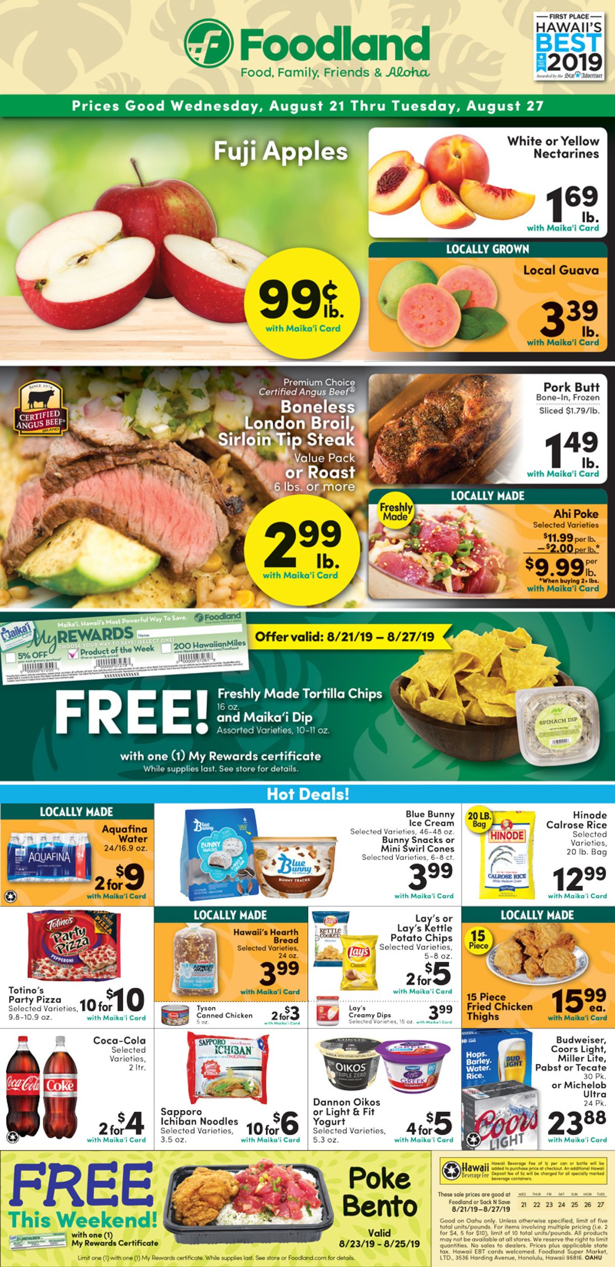 Foodland Weekly Ad Circular - valid 08/21-08/27/2019