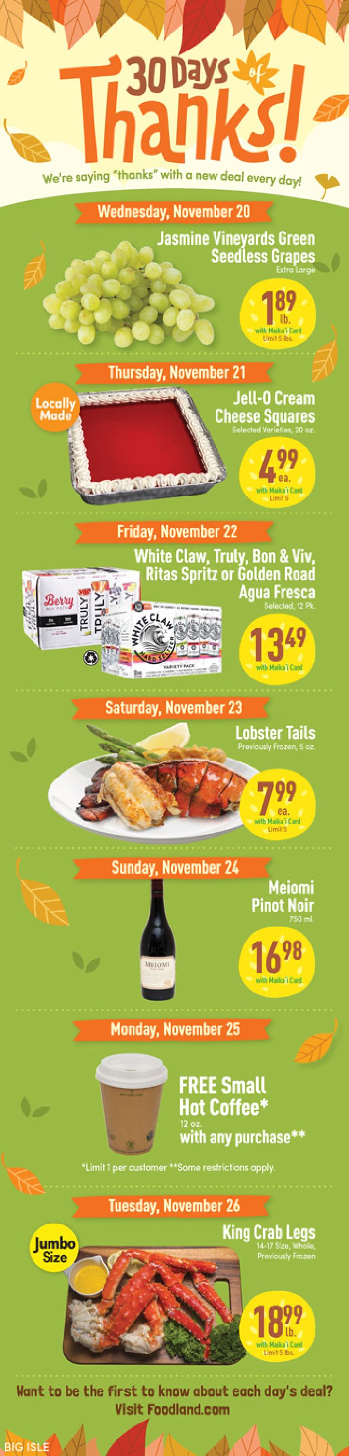 Foodland Weekly Ad Circular - valid 11/20-11/28/2019 (Page 2)