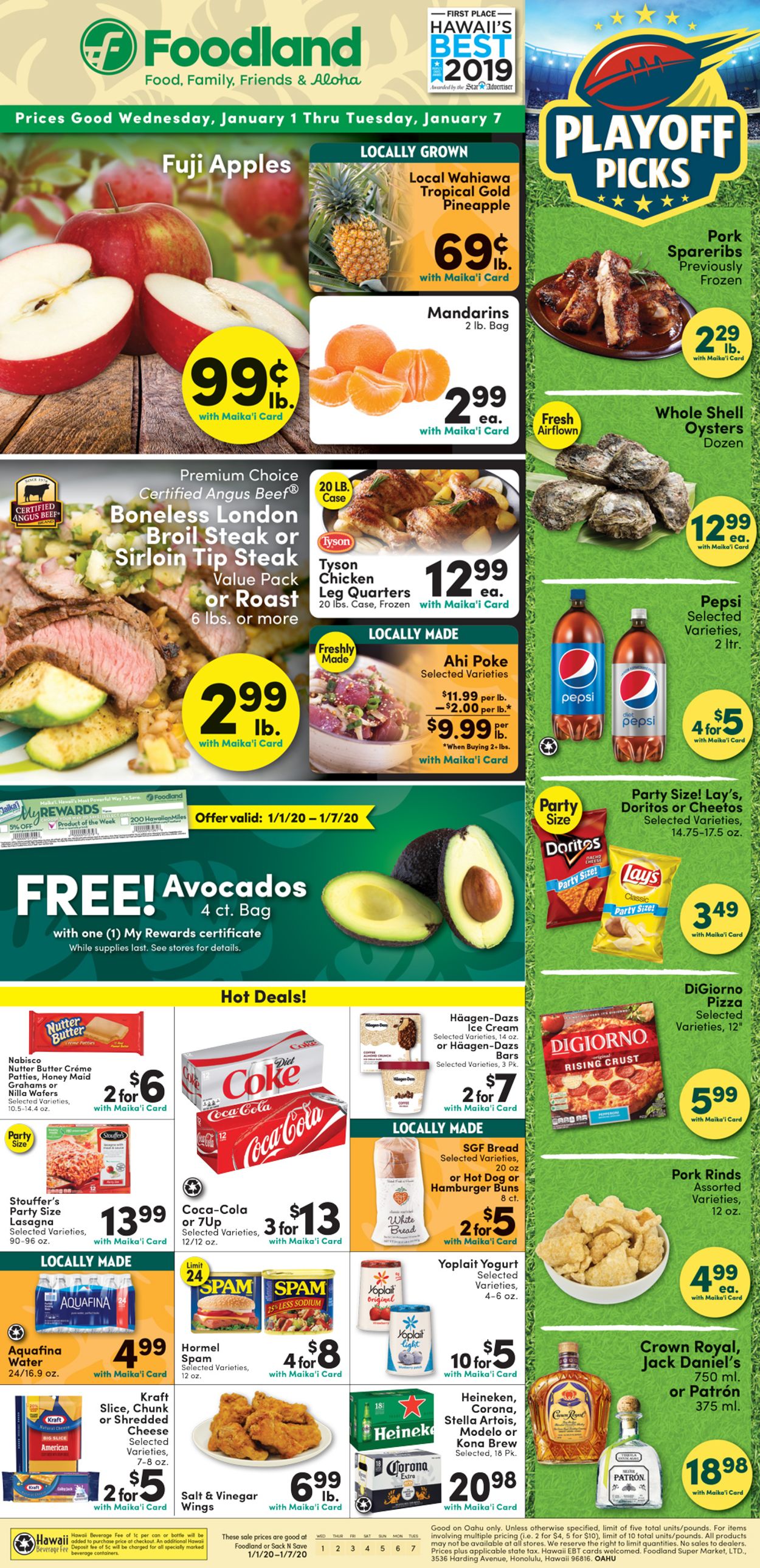Foodland Weekly Ad Circular - valid 01/01-01/07/2020