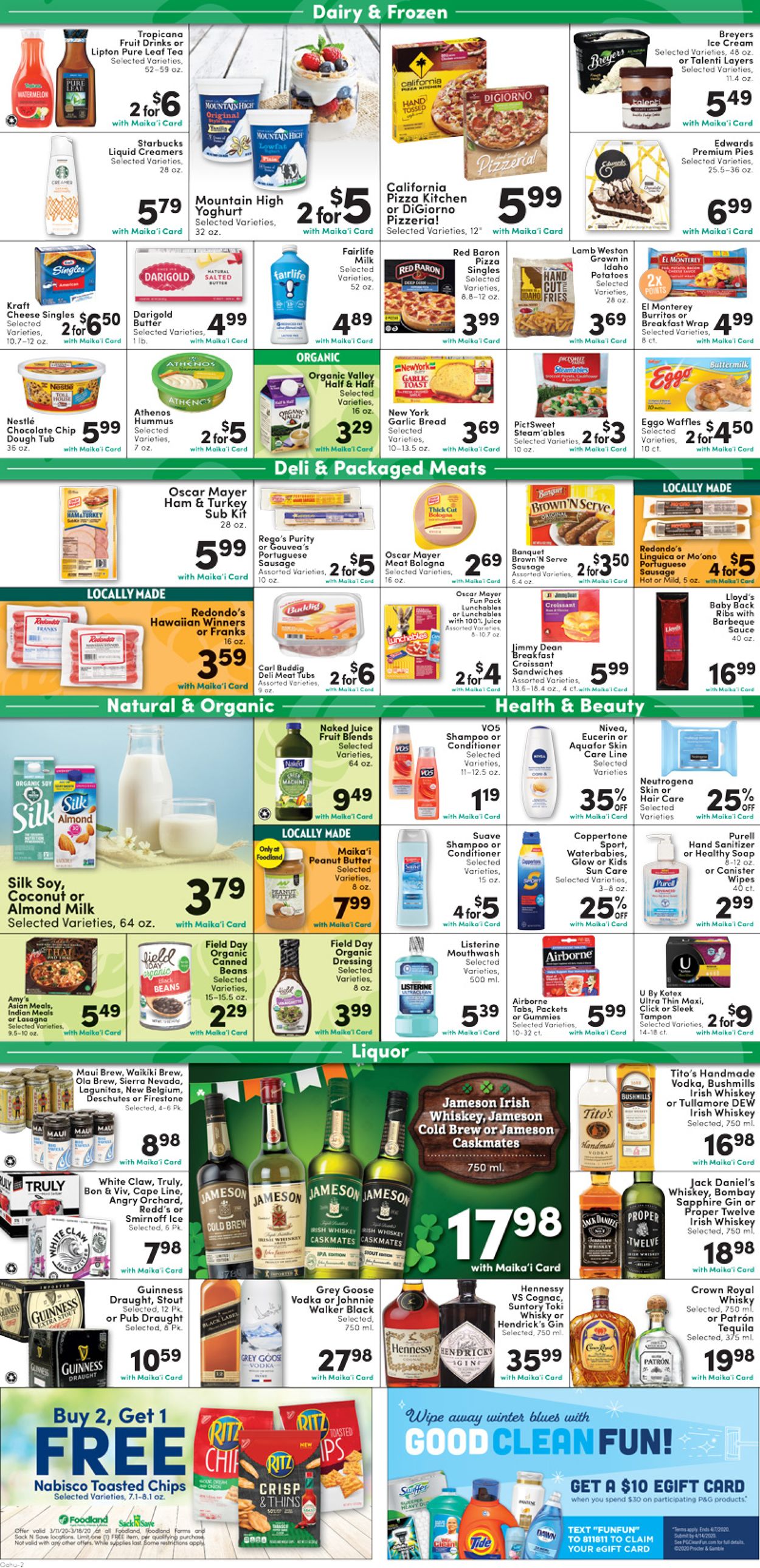 Foodland Weekly Ad Circular - valid 03/11-03/17/2020 (Page 2)