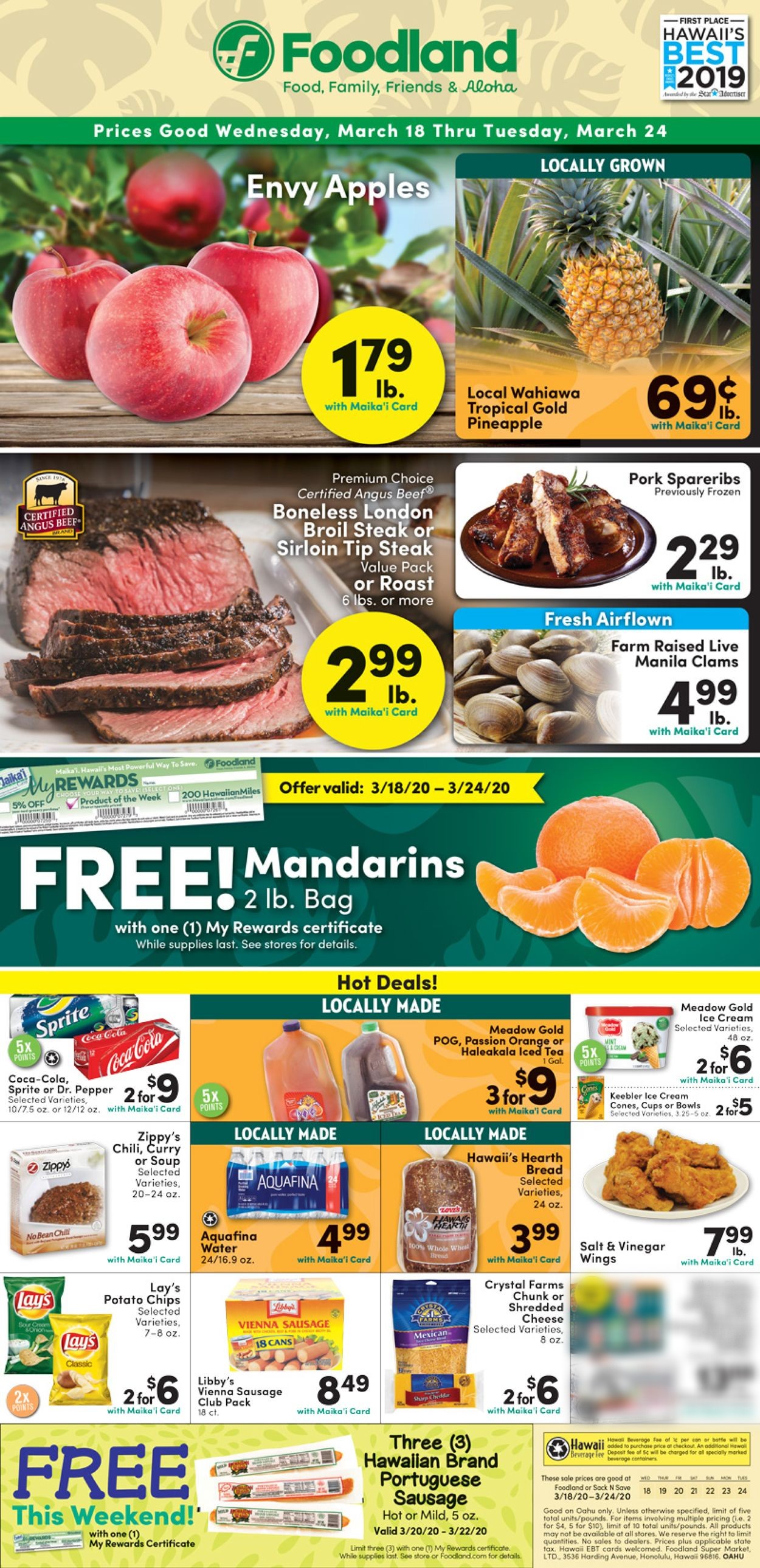 Foodland Weekly Ad Circular - valid 03/18-03/24/2020