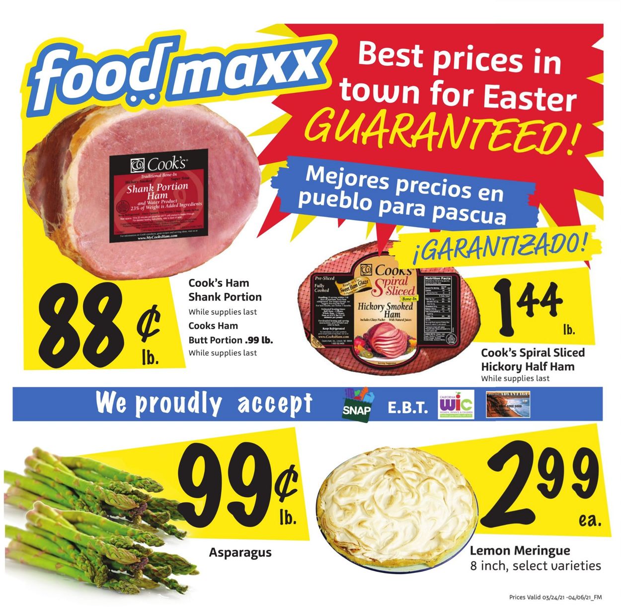 FoodMaxx - Easter 2021 Ad Weekly Ad Circular - valid 03/24-04/06/2021