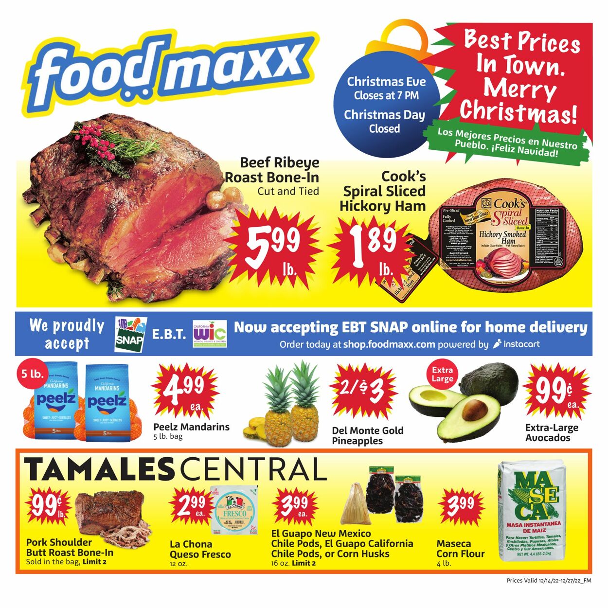 FoodMaxx Weekly Ad Circular - valid 12/14-12/27/2022