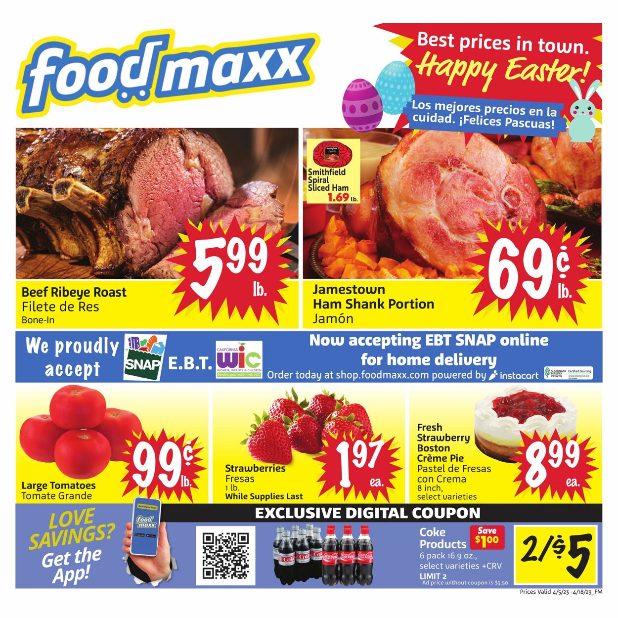 FoodMaxx Weekly Ad Circular - valid 04/05-04/18/2023