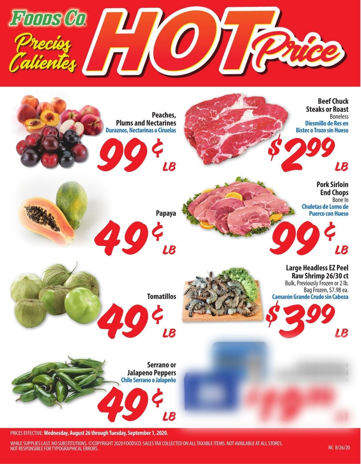 Foods Co. Weekly Ad Circular - valid 08/26-09/01/2020