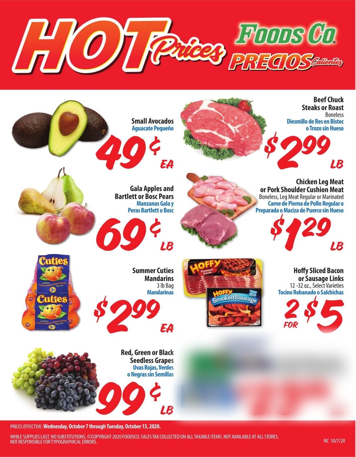 Foods Co. Weekly Ad Circular - valid 10/07-10/13/2020