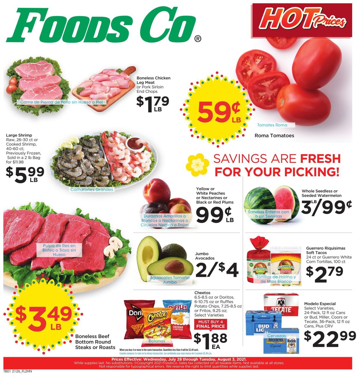 Foods Co. Weekly Ad Circular - valid 07/28-08/03/2021