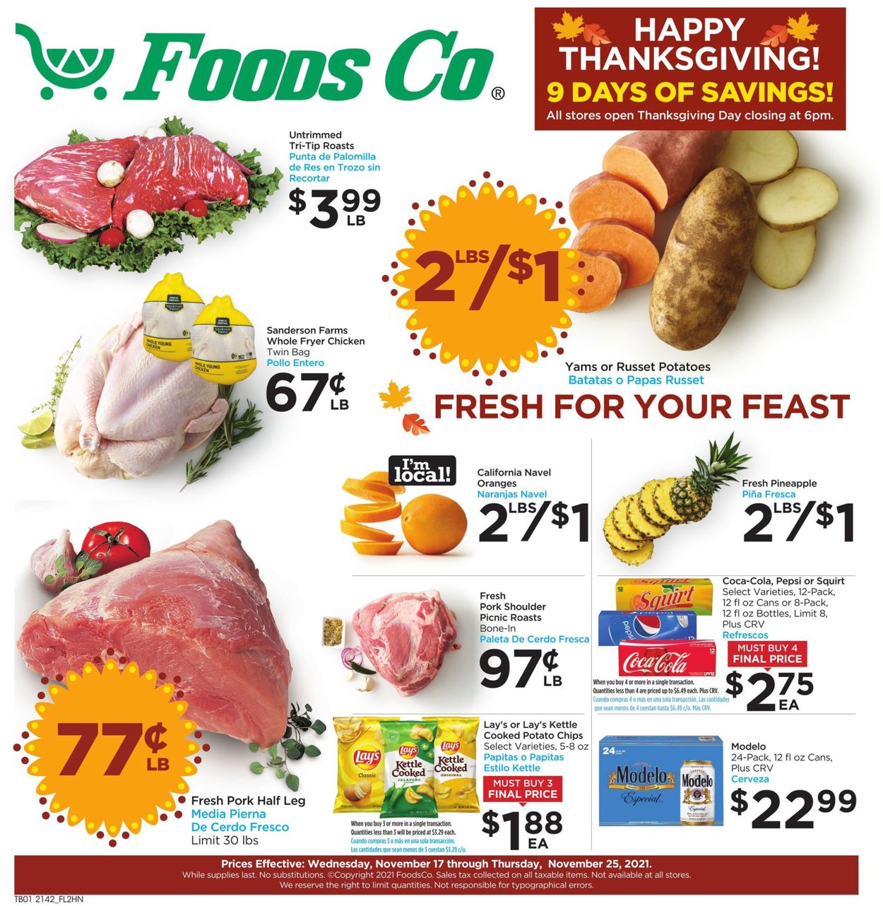 Foods Co. Weekly Ad Circular - valid 11/17-11/25/2021