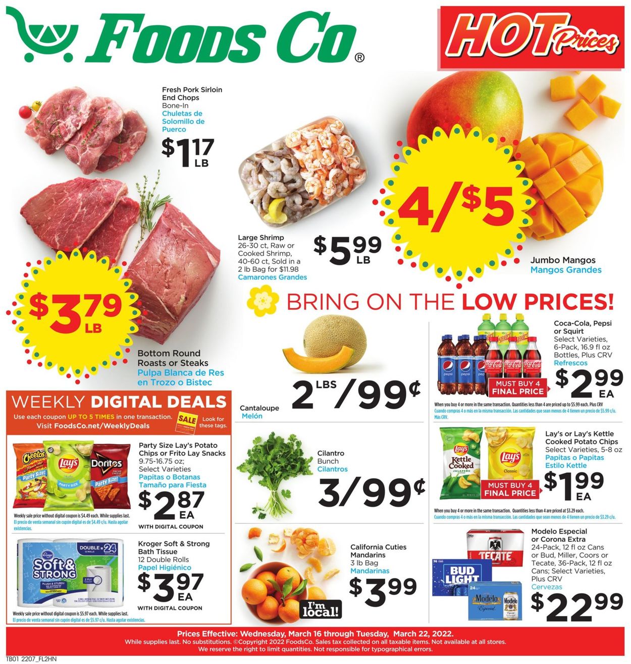 Foods Co. Weekly Ad Circular - valid 03/16-03/22/2022