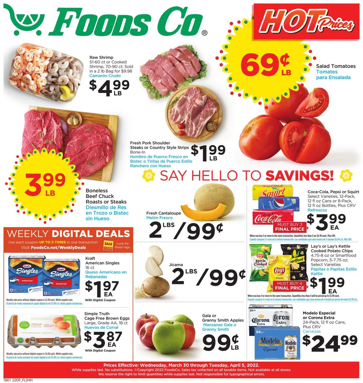 Foods Co. Weekly Ad Circular - valid 03/30-04/05/2022