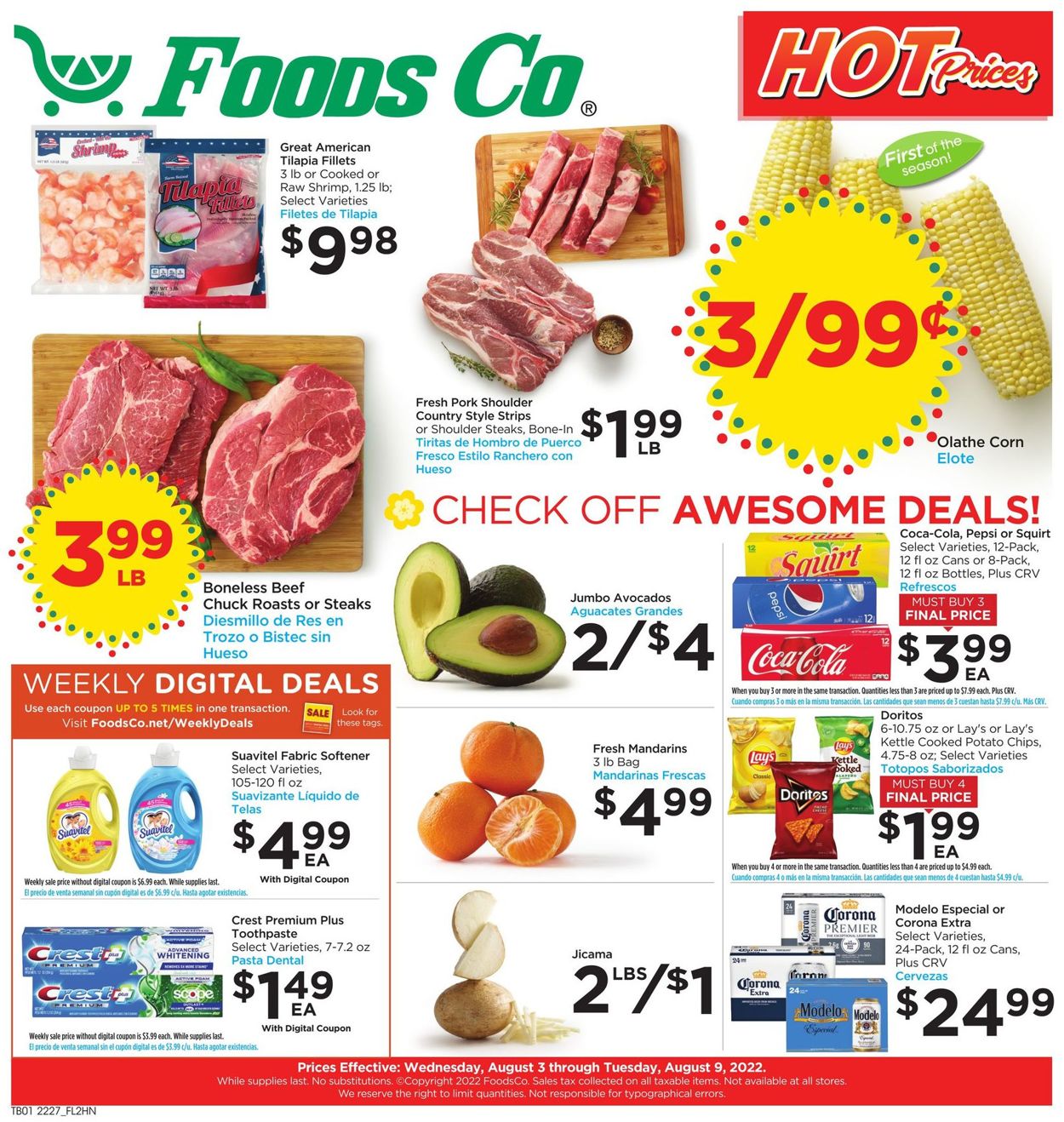 Foods Co. Weekly Ad Circular - valid 08/03-08/09/2022