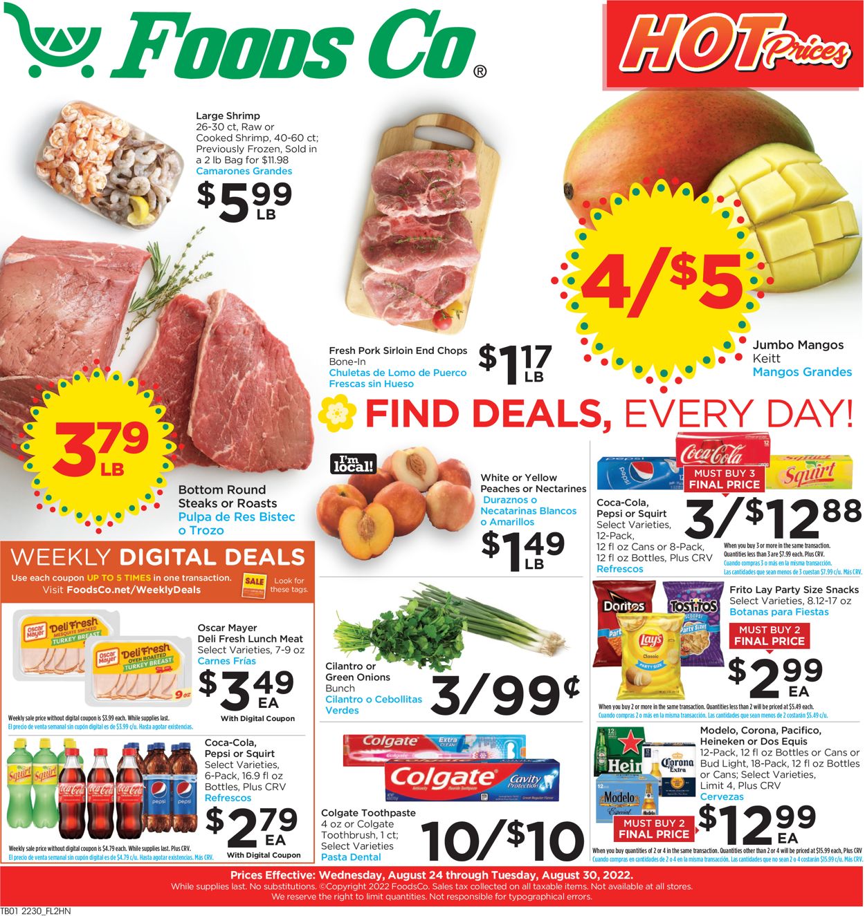 Foods Co. Weekly Ad Circular - valid 08/24-08/30/2022
