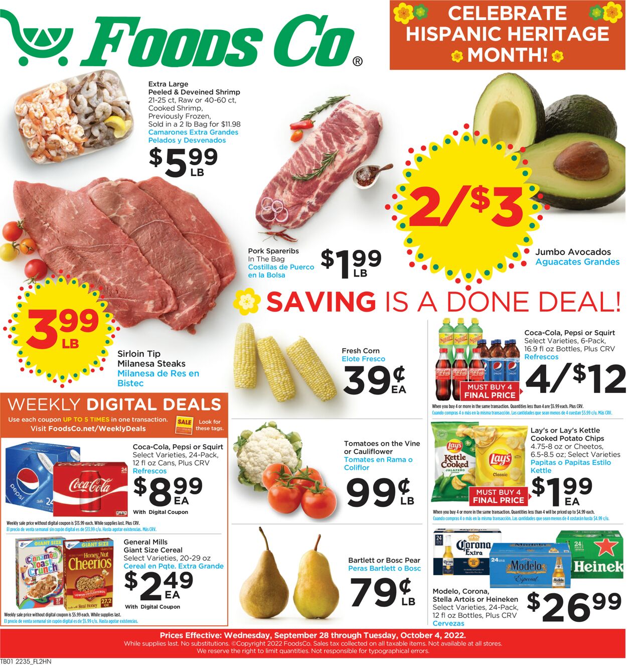 Foods Co. Weekly Ad Circular - valid 09/28-10/04/2022