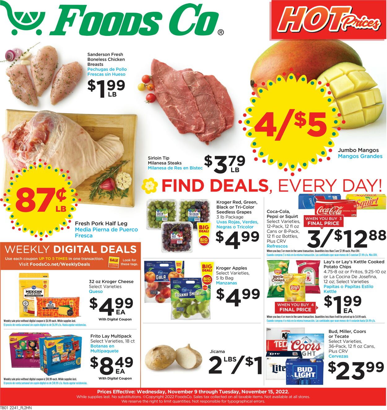 Foods Co. Weekly Ad Circular - valid 11/09-11/15/2022
