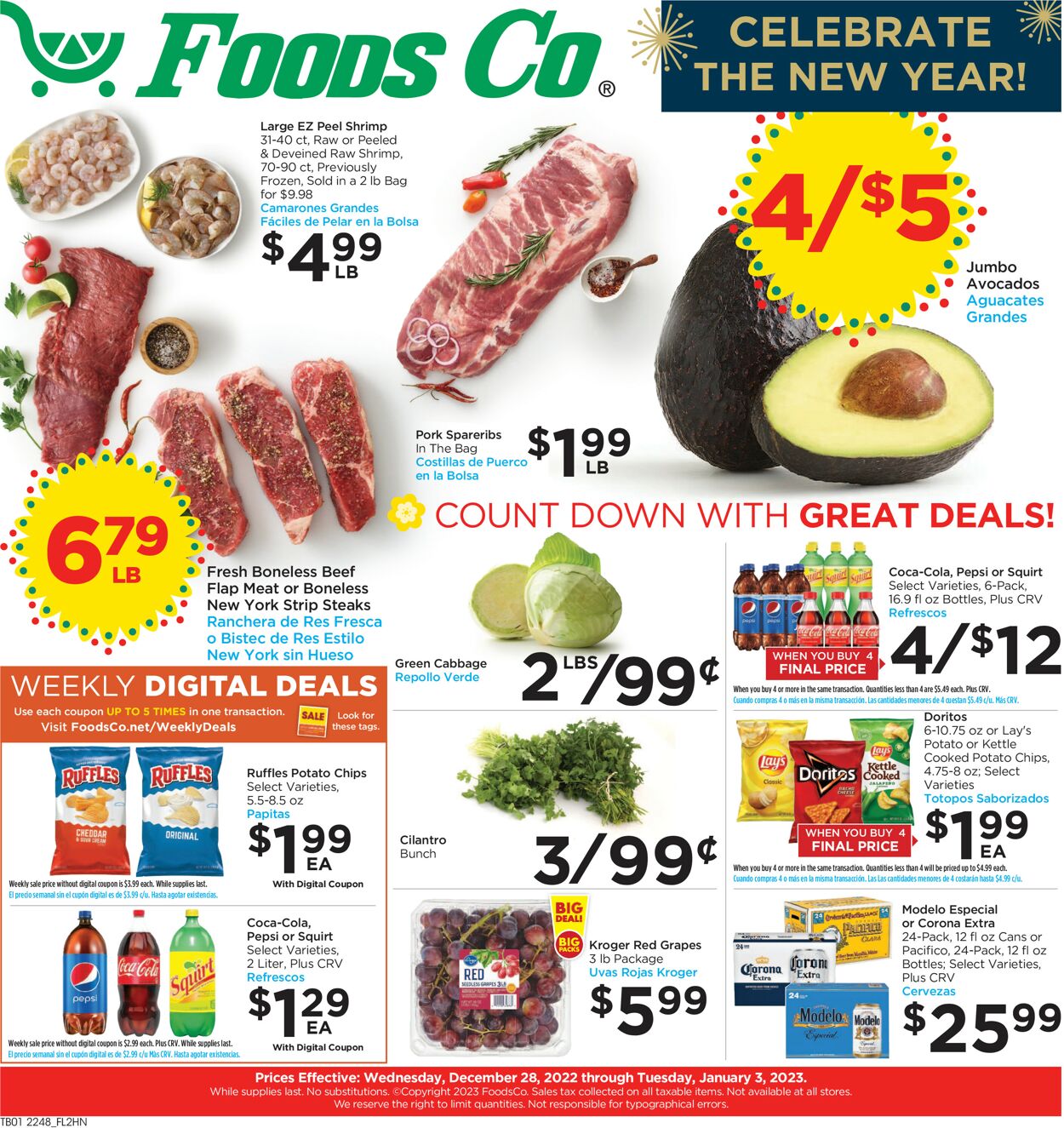 Foods Co. Weekly Ad Circular - valid 12/28-01/03/2023