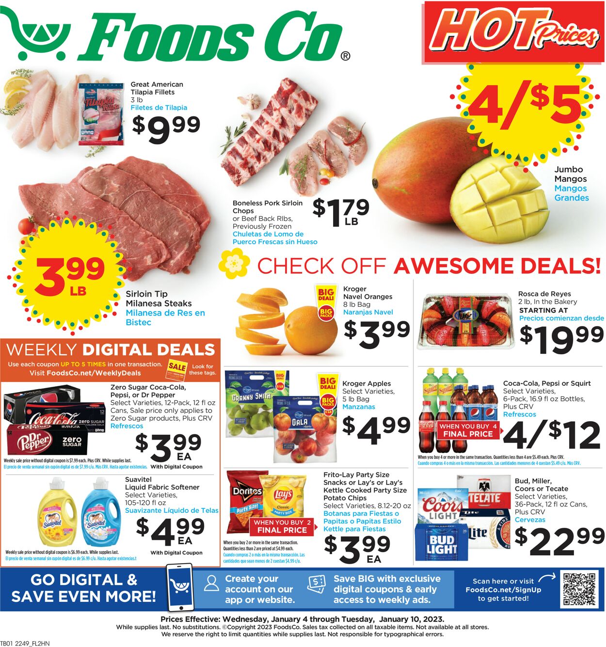 Foods Co. Weekly Ad Circular - valid 01/04-01/10/2023