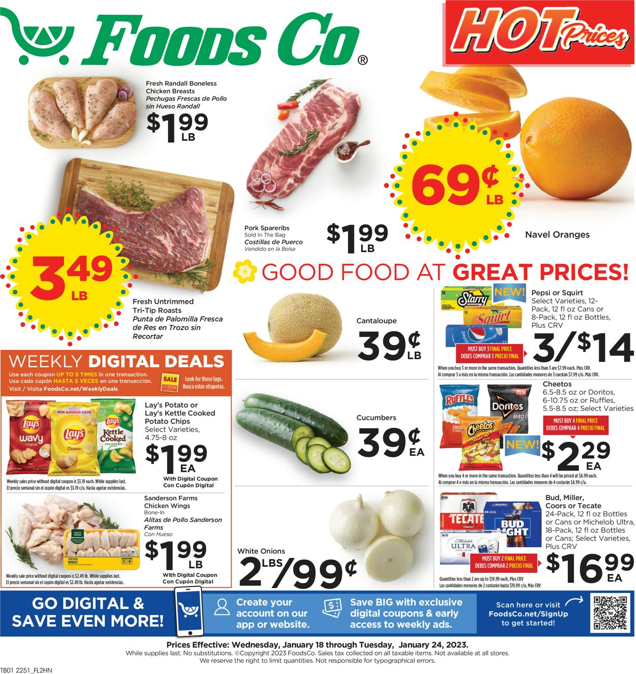 Foods Co. Weekly Ad Circular - valid 01/18-01/24/2023