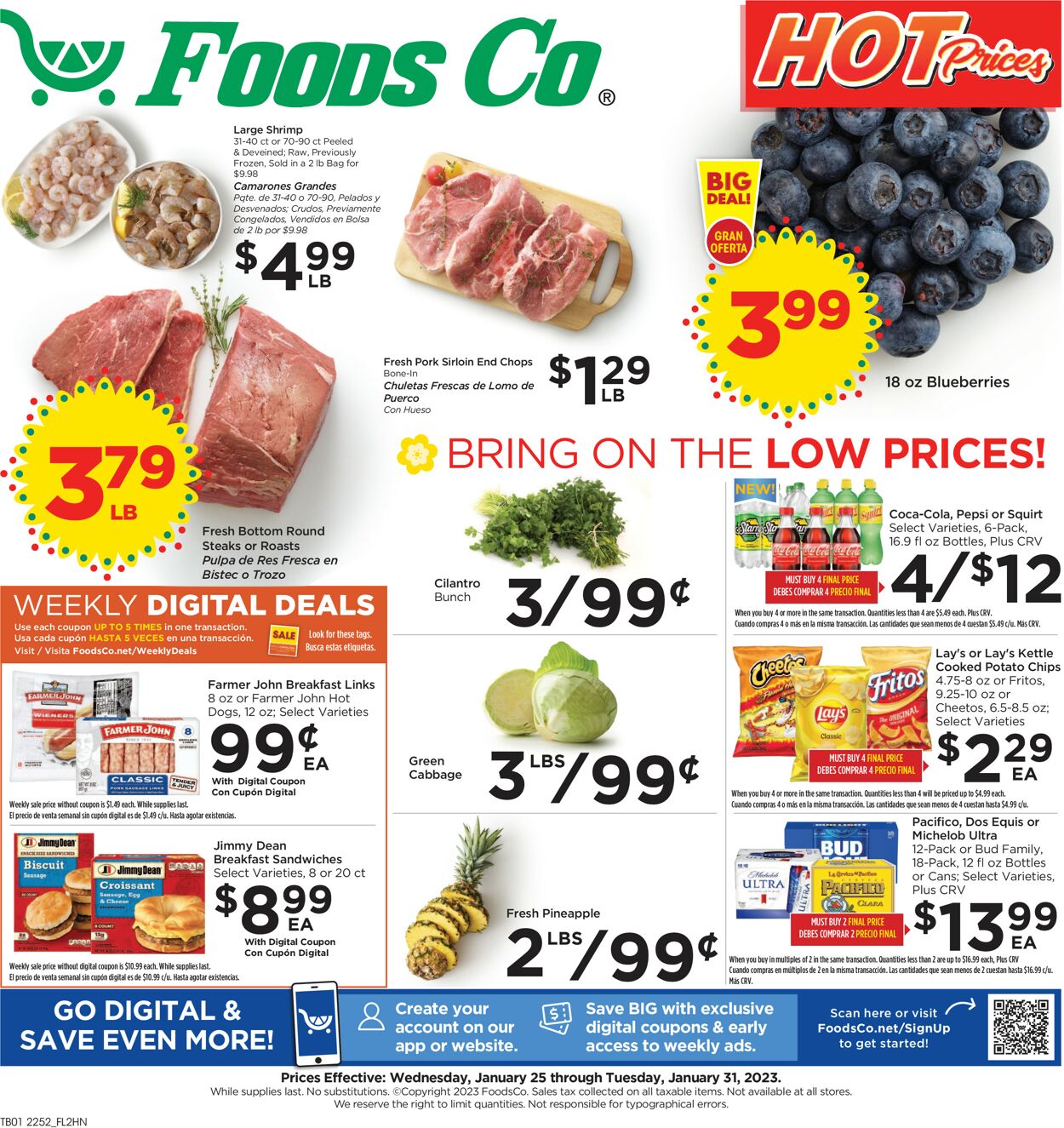 Foods Co. Weekly Ad Circular - valid 01/25-01/31/2023