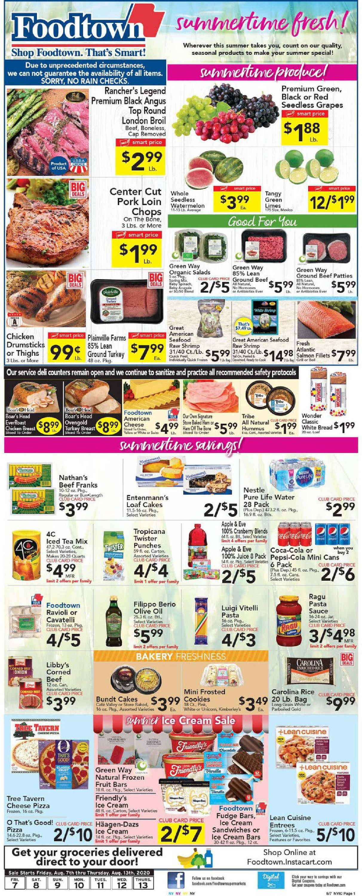 Foodtown Weekly Ad Circular - valid 08/07-08/13/2020