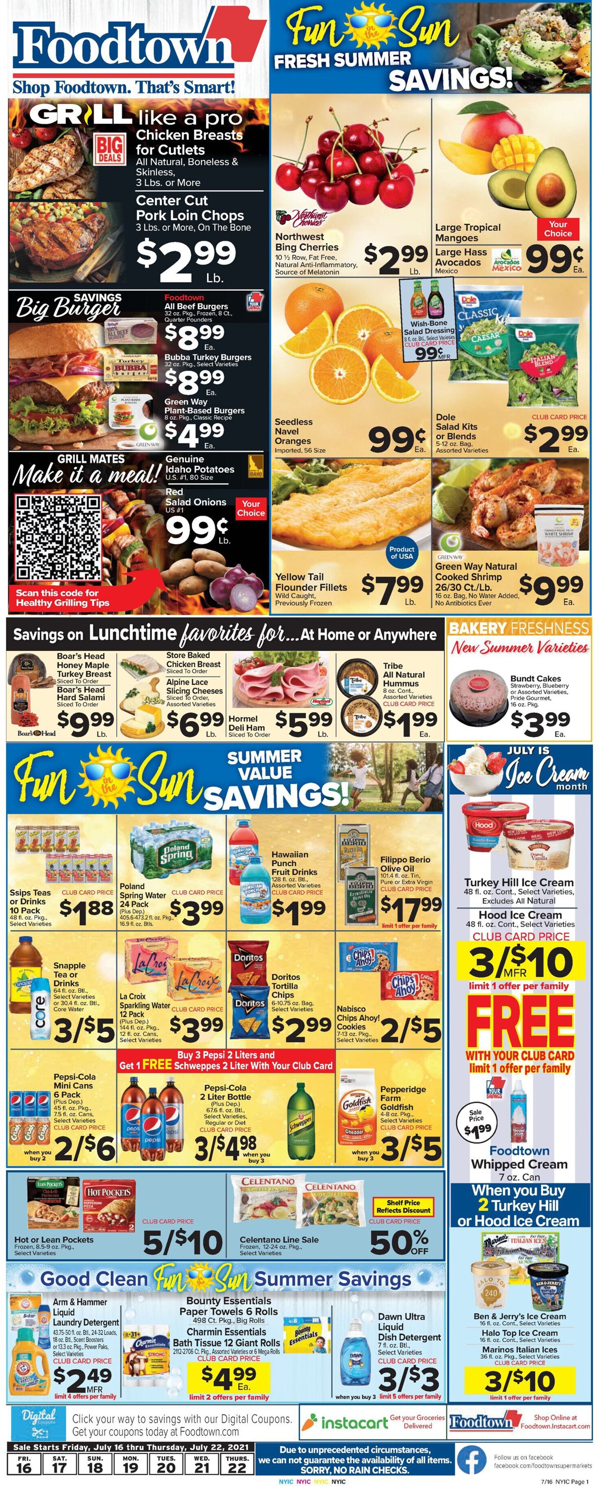 Foodtown Weekly Ad Circular - valid 07/16-07/22/2021